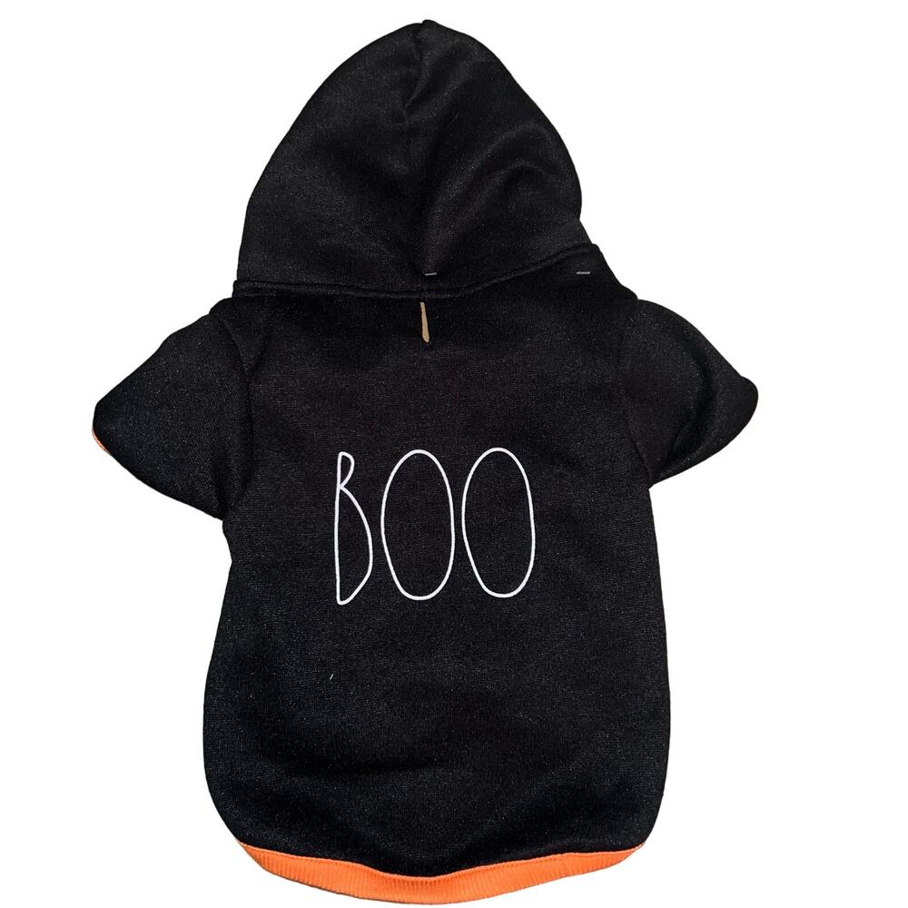 RAE DUNN dog apparel clothes smal BOO black orange NEW!! Halloween Costume